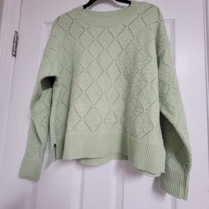 Cyrus Mint Green Women's Cable Knit Sweater Size Large.